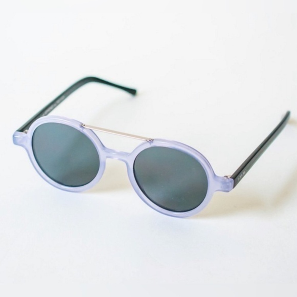 NEW KOMONO sunglasses Round purple black Vivien violet - Picture 2 of 10